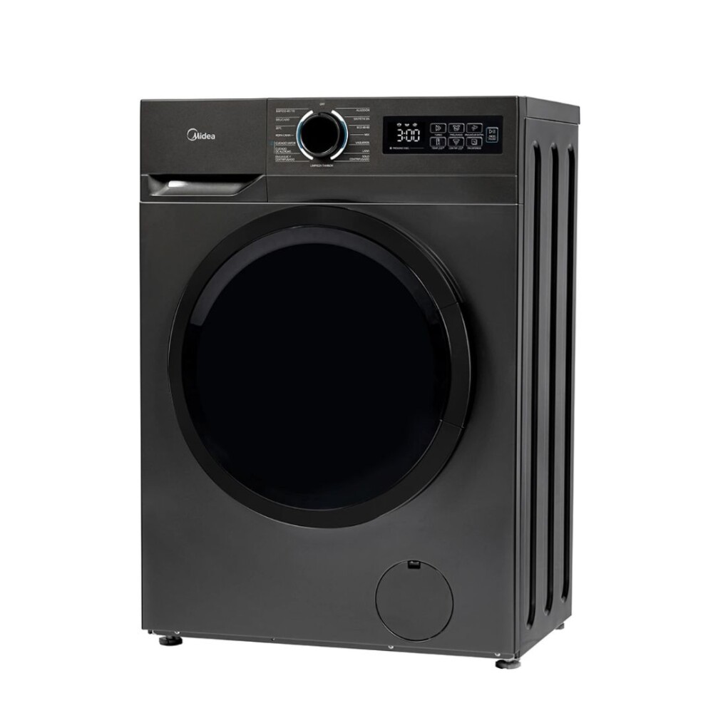 Lavarropas Carga Frontal Negro 11Kg Inverter - Modelo MF110W110/T-UY - Midea Lavarropas Carga Frontal Negro 11Kg Inverter - Modelo MF110W110/T-UY - Midea