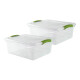 Set x2 Caja organizadora 15 lts Wenbox TRANSPARENTE