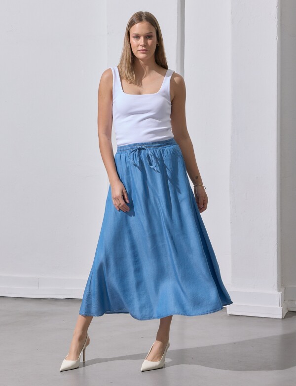 Falda Maxi Lyocell Cordel JEAN CLARO