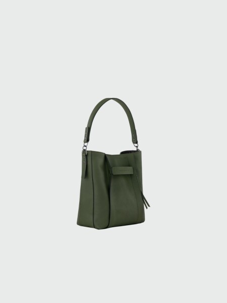 Longchamp -Bolso de hombro talle M, Longchamp 3D Verde