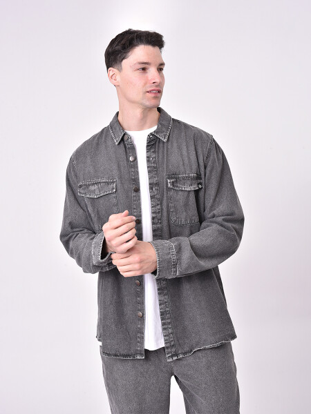 SOBRECAMISA ALEX GRIS OSCURO