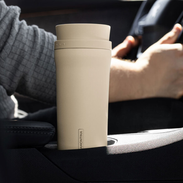 Vaso térmico 460ml con boquilla 360° beige -TRAMONTINA TF6736