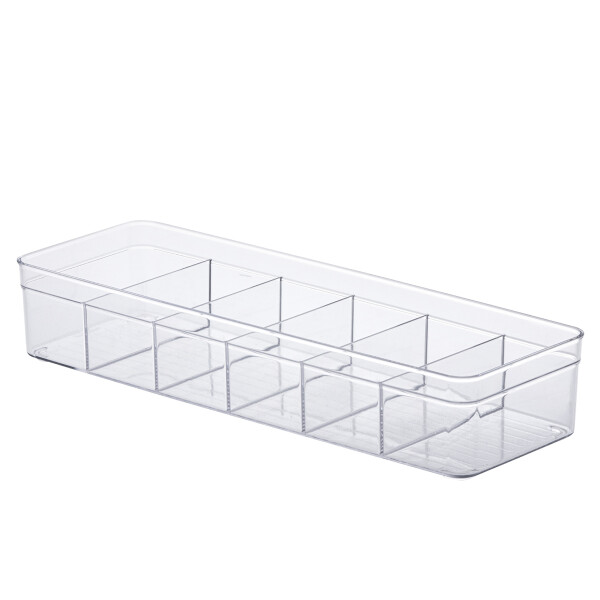 ORGANIZADOR DIAMOND CON DIVISIONES 40,5X13,5X7,5CMS TRANSPARENTE