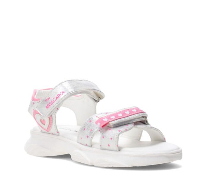 Sandalia VERAK con tobillera Silver/Pink