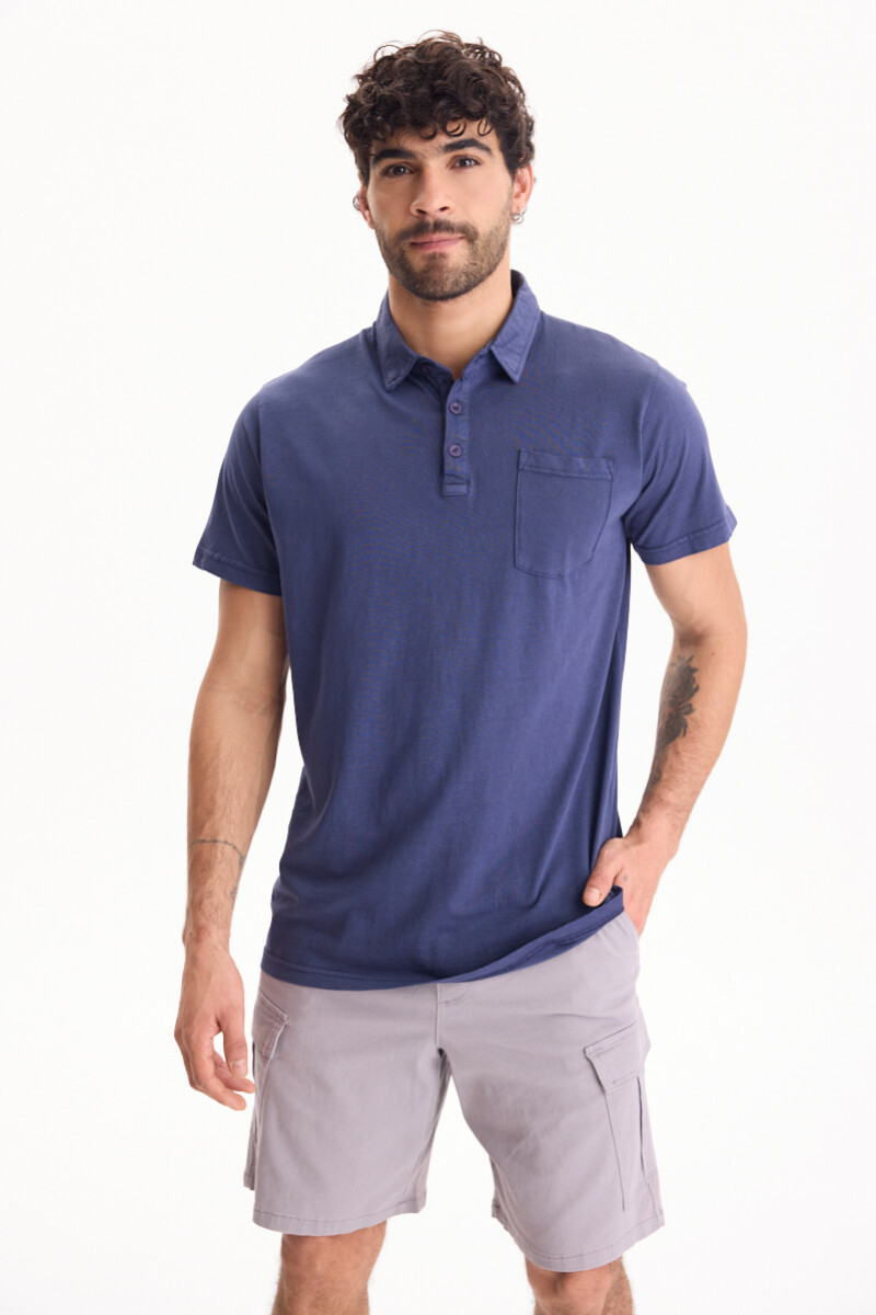 Remera Polo Horizon Azul
