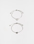 Pulseras Flexibles Sets Premium Silver Pulseras Flexibles Sets Premium Silver - Plateado