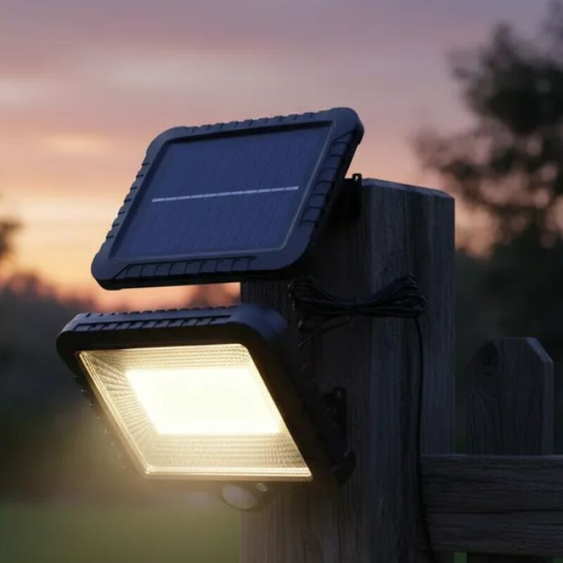 Foco Solar Led 100 - Sensor Movimiento Foco Solar Led 100 - Sensor Movimiento