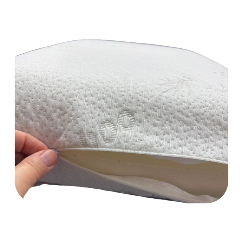 Almohada de Bamboo Antibacteriana y Ergonómica | Funda Lavable Almohada de Bamboo Antibacteriana y Ergonómica | Funda Lavable