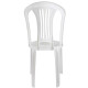Silla de PVC MOR sin posabrazos BLANCA Silla de PVC MOR sin posabrazos BLANCA