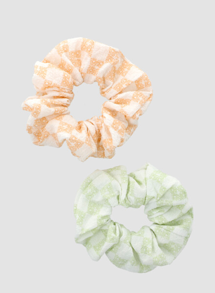 Pack x2 scrunchies flores Variante unica