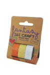 Cinta washi 1,5 cm. x 5 mts paquete x 3 BRILLANTINA