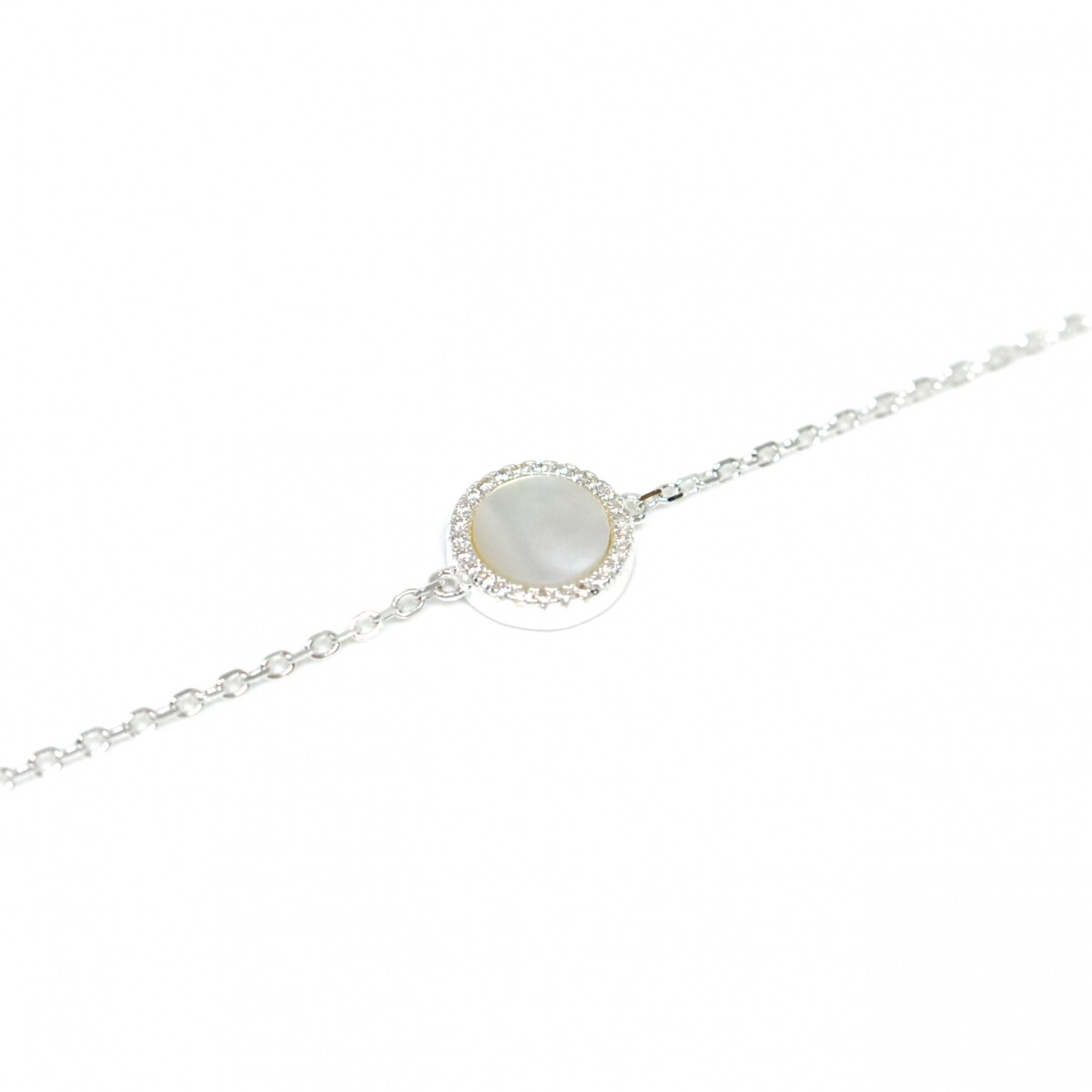 Pulsera en Plata 925 con Nácar 