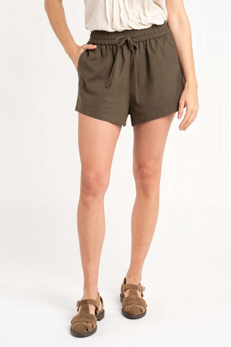 Short Con Lino - Safari 