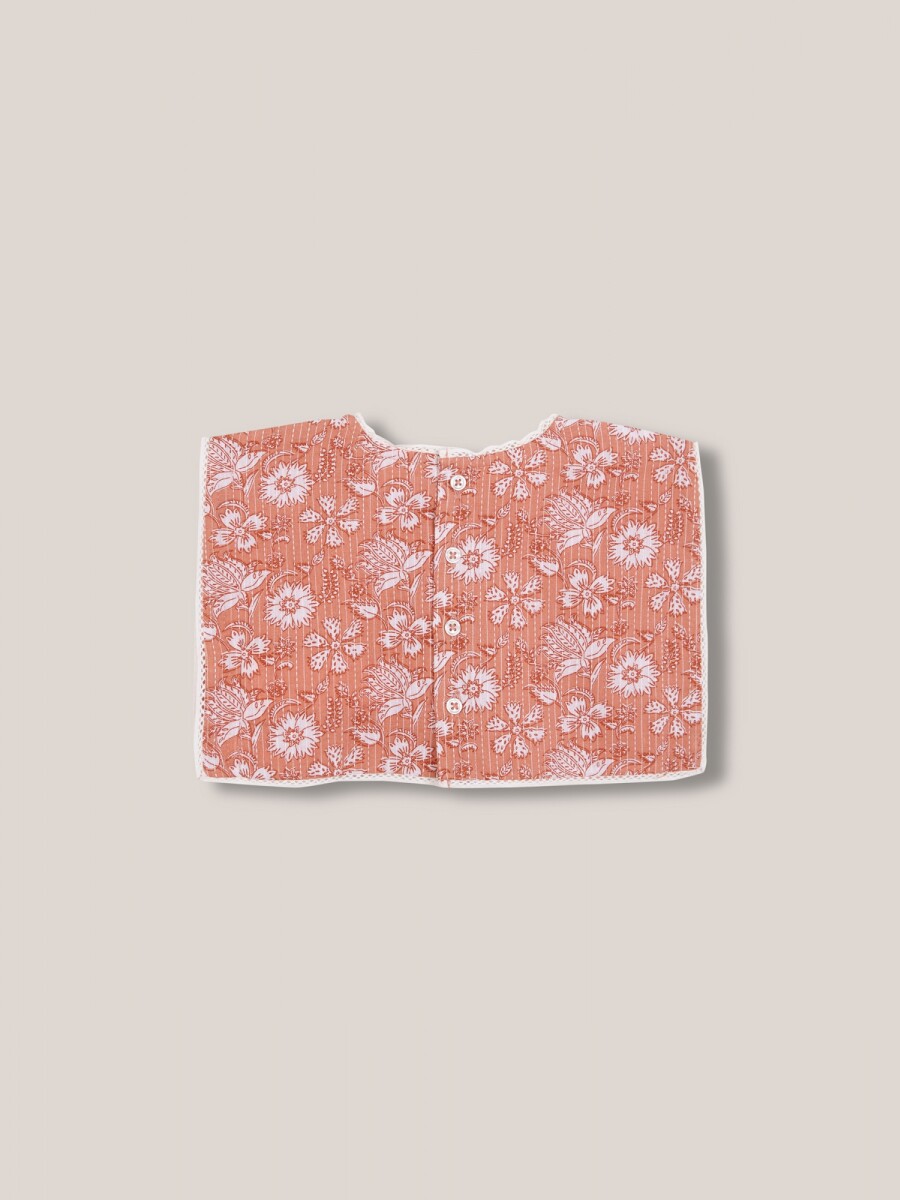 Babero Flor India Rosa