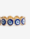Anillos Chicos Color Azul Francia