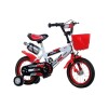 Bicicleta Rodado 12 Con Canasto Y Caramañola Niño Niña Rojo