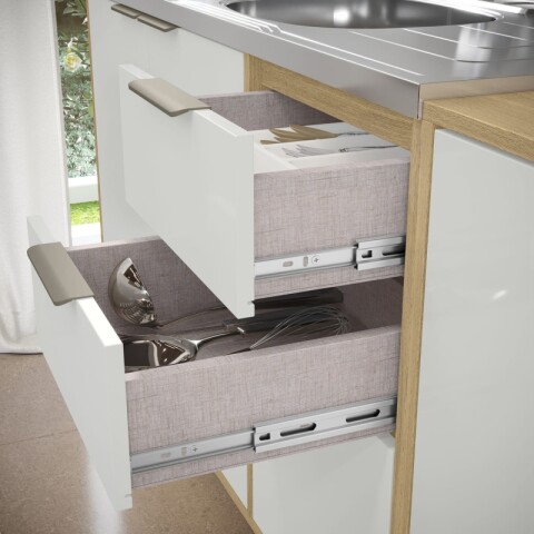 Bajo Mesada 120 cm 3 Puertas 2 Cajones Gloria MDP 15mm y Pileta Tramontina Izquierda Bajo Mesada 120 cm 3 Puertas 2 Cajones Gloria MDP 15mm y Pileta Tramontina Izquierda