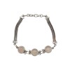 Pulsera Trilogy-Plata 925-Piedra Cuarzo rosa-PU3770 conpiedra
