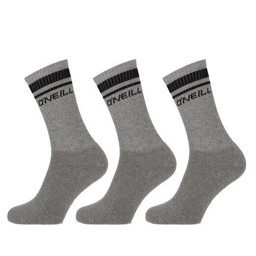 Medias Oneill Sport Socks Strip X3 - Gris Medias Oneill Sport Socks Strip X3 - Gris