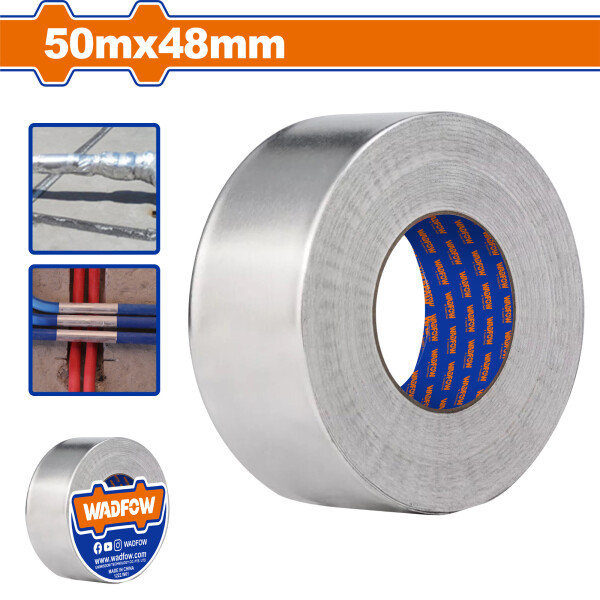 CINTA ALUMINIO AISLANTE 50MT X 48MM WADFOW WVF6H50 CINTA ALUMINIO AISLANTE 50MT X 48MM WADFOW WVF6H50
