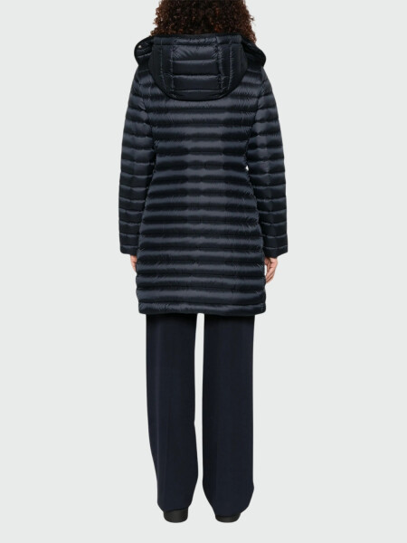Moncler - Plumífero Largo con Capucha IGELONG Negro