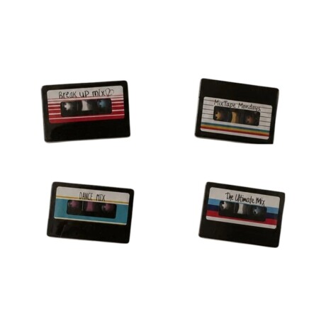 Pack X4 de Imanes Vintage con Forma de Casette 001