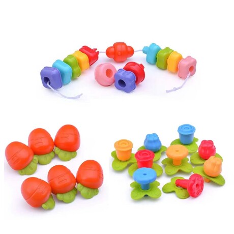 Juego Clasificador y Encastre Canasta de Flores Bebé Huanger Multicolor