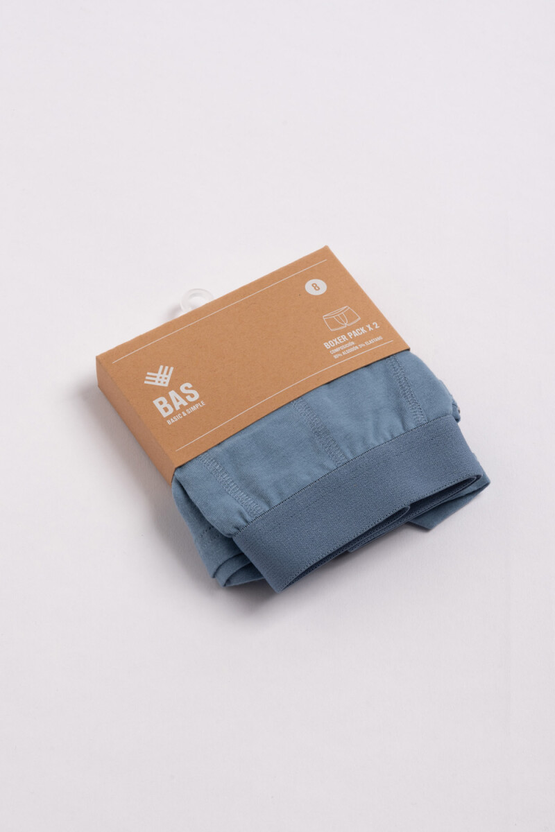 Boxer pack x2 Gris Melange