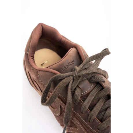 Zapatilla Combinada Chocolate