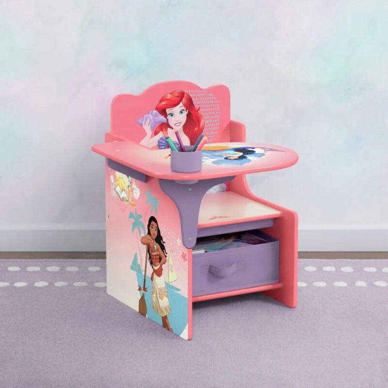 Escritorio infantil Disney con almacenamiento Princesas