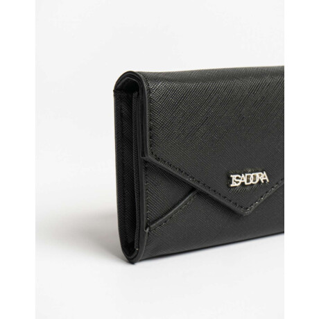 Billetera Con Solapa Negro