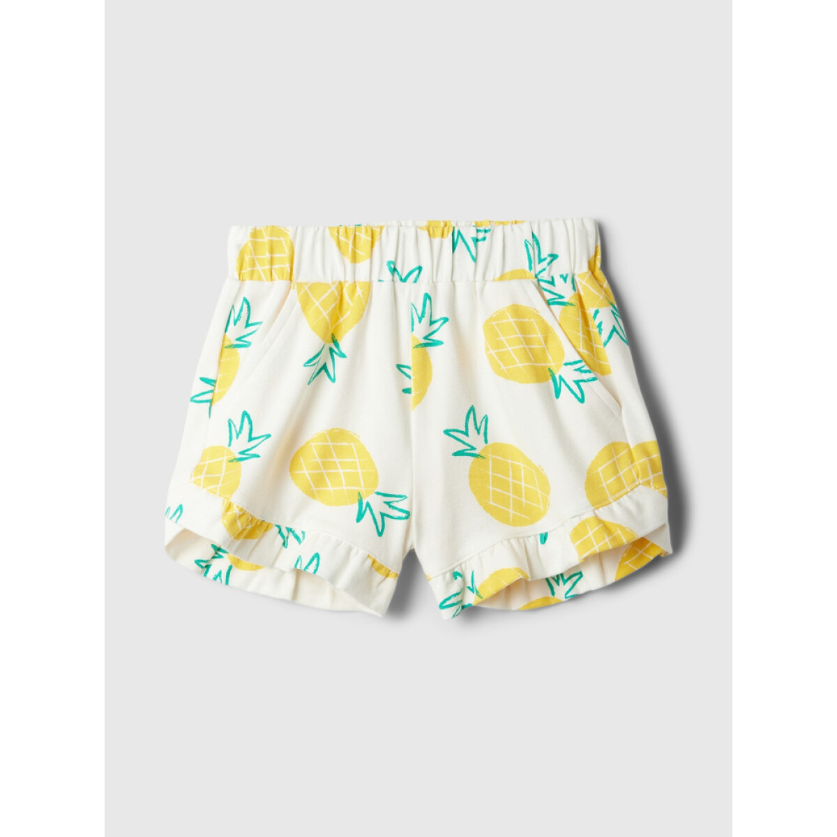 BF RUFFLE SHORT - PRINTS - NEW OFF WHITE 