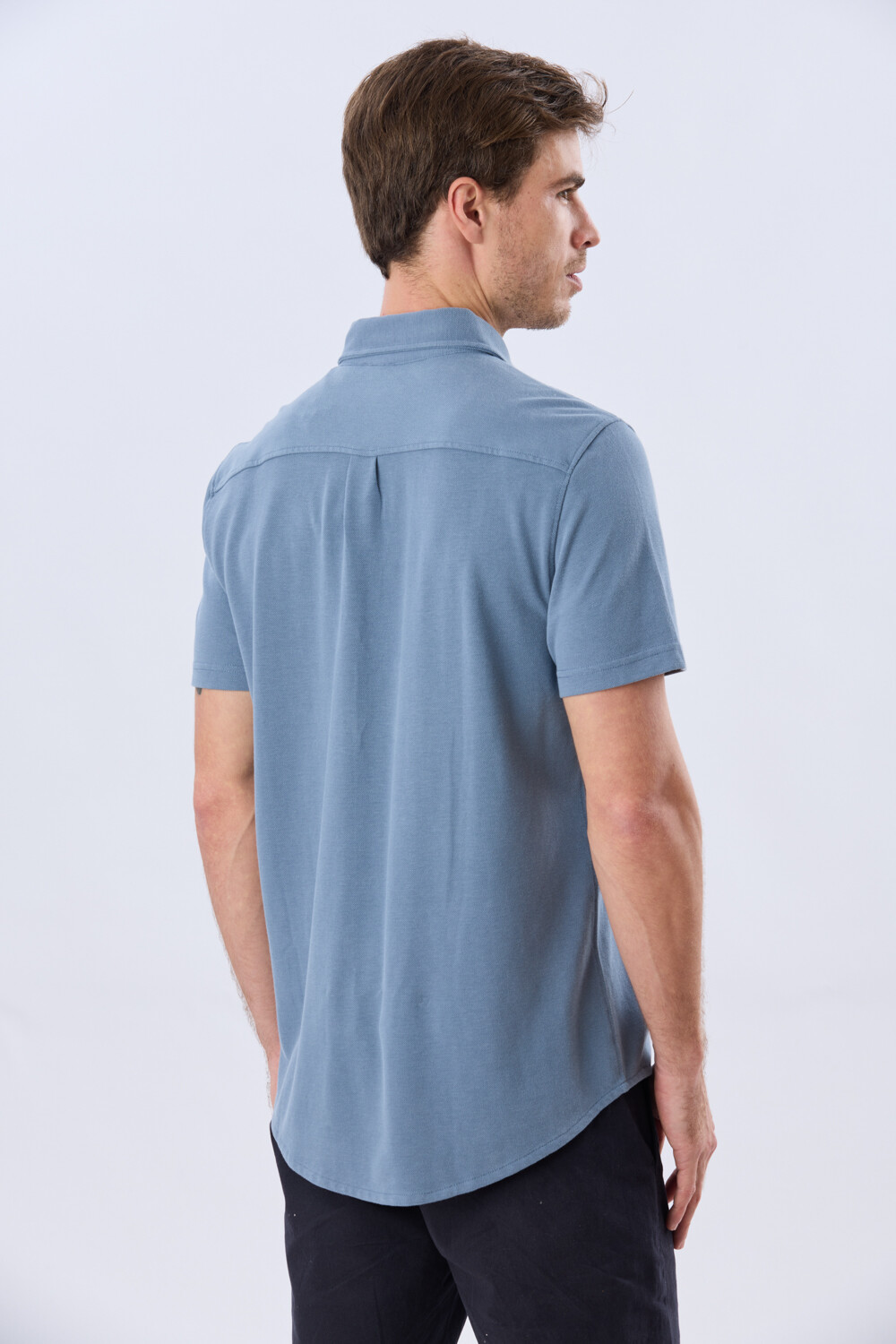 CAMISA PIQUÉ LISA Piedra
