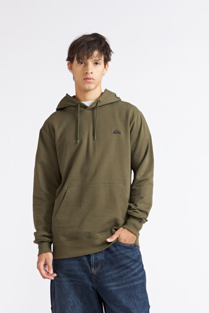 Quiksilver Buzo Polar con Capucha BASIC HOODIE Hombre - Marrón - Marron 