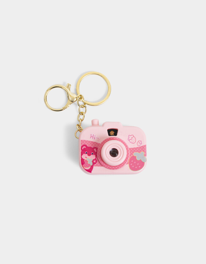 Llavero Lúdico Llavero Con Camara Vintage - Rosa Claro