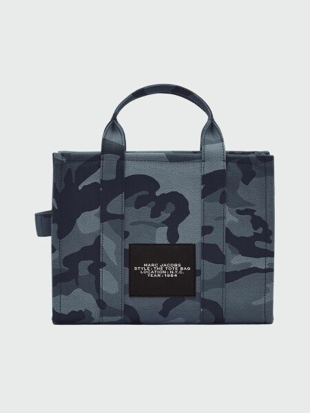 MARC JACOBS - THE CAMO JACQUARD MEDIUM TOTE BAG Azul Oscuro