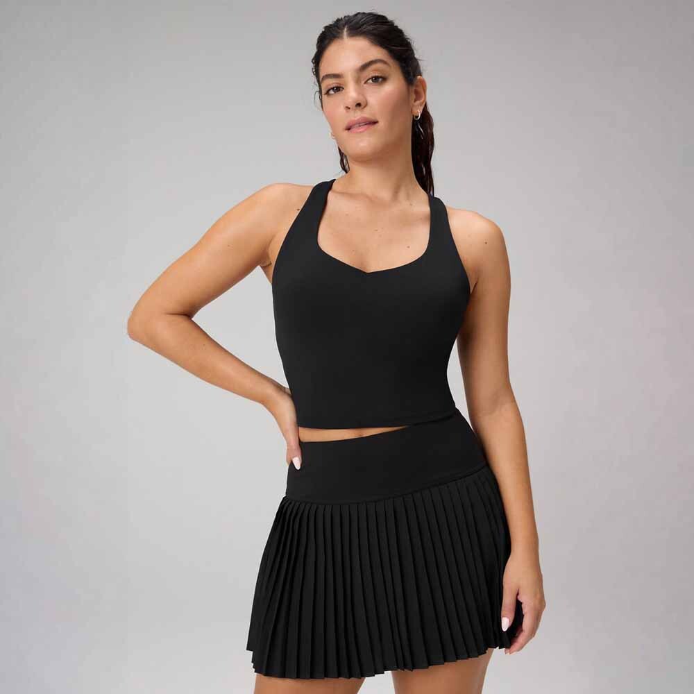 Tank Anywhere Cropped Built-In Bra Tank Mujer Black