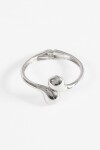 Pulsera cuff bold plateado
