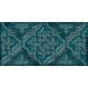 Ceramica Tipo Brick Azul Decorado 12X24Cm Pared