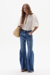 Camisa Bubble en Lino Off-White