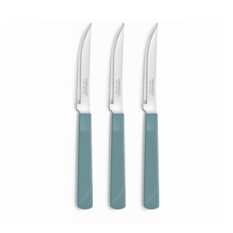 Set X3 Cuchillos Treviso de Simonaggio TURQUESA