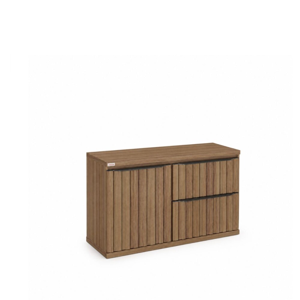 Mueble de baño suspendido Cecilia Nogal 78 cm sin bacha Mueble De Baño Suspendido Cecilia Nogal 78 Cm Sin Bacha