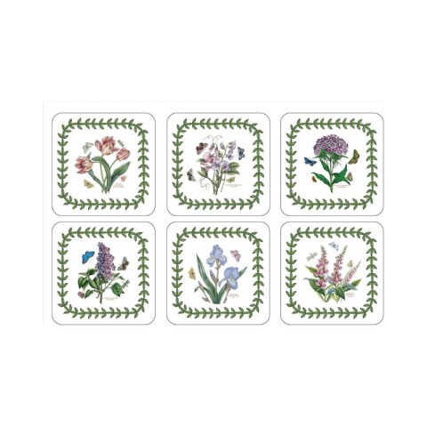 PORTMEIRION BOT GARDEN POSAVASOS SET x 6 PORTMEIRION BOT GARDEN POSAVASOS SET x 6
