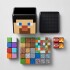 Bloques magnéticos en contenedor 100 piezas MINECRAFT personaje