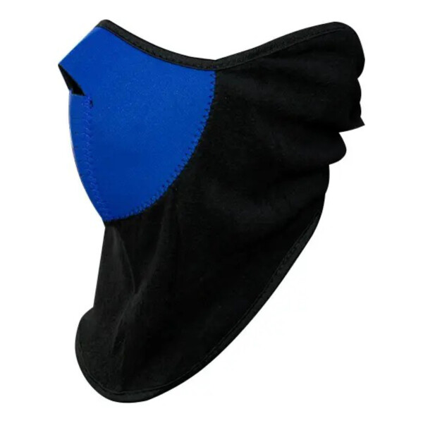 Tapaboca Máscara Cubre Cuello Para Moto Térmica Neopreno Color Negro Azul
