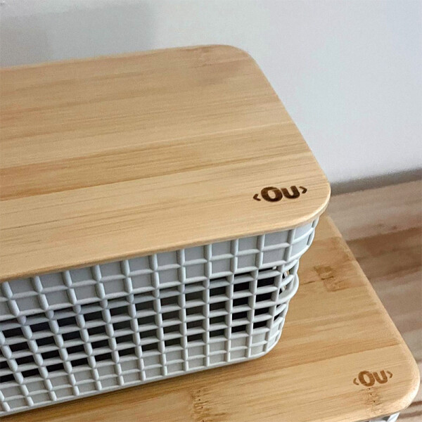 Organizador Rejilla Tapa Bambú M