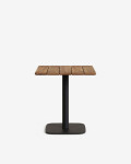 Mesa Saura de de madera de acacia acabado nogal 70 x 70 cm Mesa Saura de de madera de acacia acabado nogal 70 x 70 cm