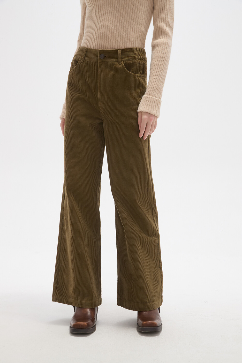 Pantalon Syla Verde Oliva Oscuro