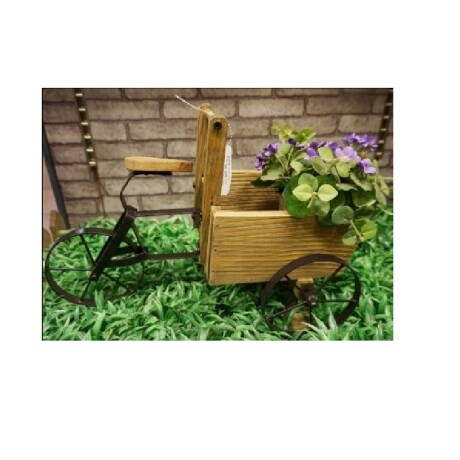 Bicicleta De Jardin De Madera Tamaño: 40x19x26cm Bicicleta De Jardin De Madera Tamaño: 40x19x26cm