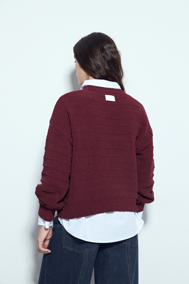 SWEATER RODO Bordó Merlot
